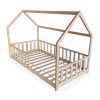 lit cabane enfant 90x190 avec barrière