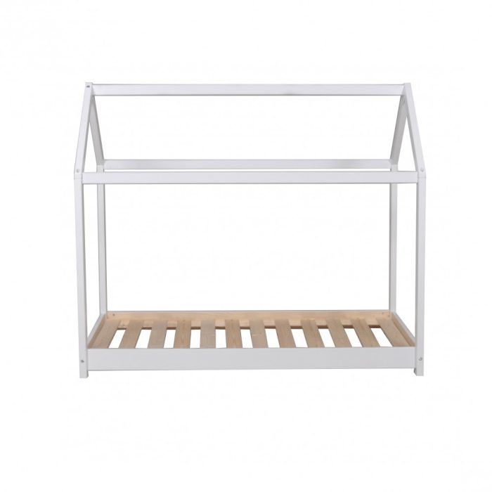 lit cabane enfant montessori 90x200 blanc