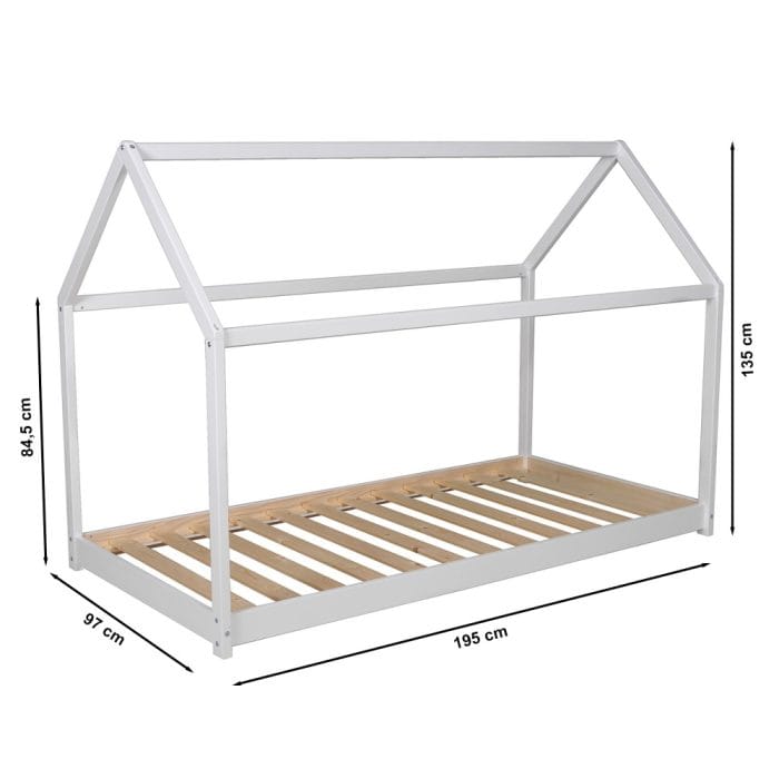 lit enfant cabane montessori 90x190 blanc